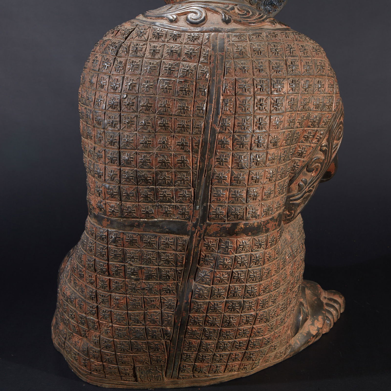 Bronze Seated Buddha Statue with Partial Gilding - 9