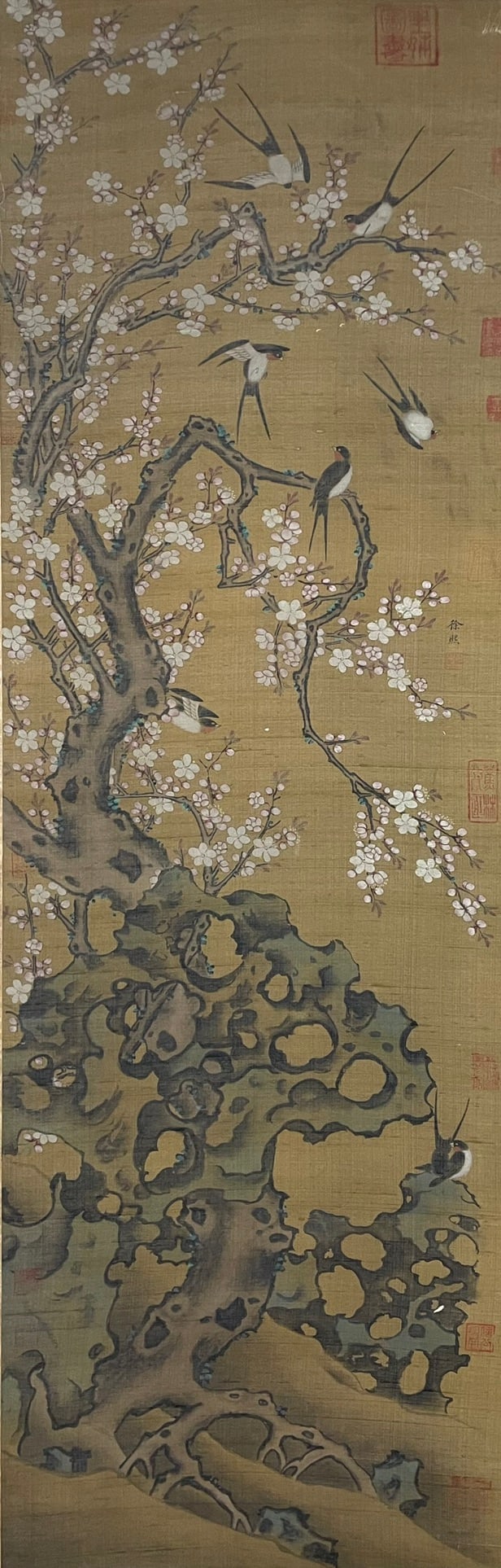 Xu Xi, Four-Panel Silk Screen, Five Dynasties - 2