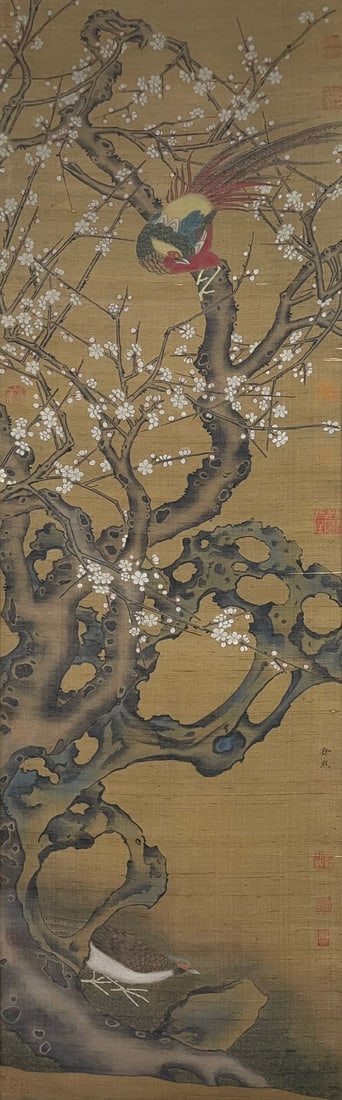 Xu Xi, Four-Panel Silk Screen, Five Dynasties - 4