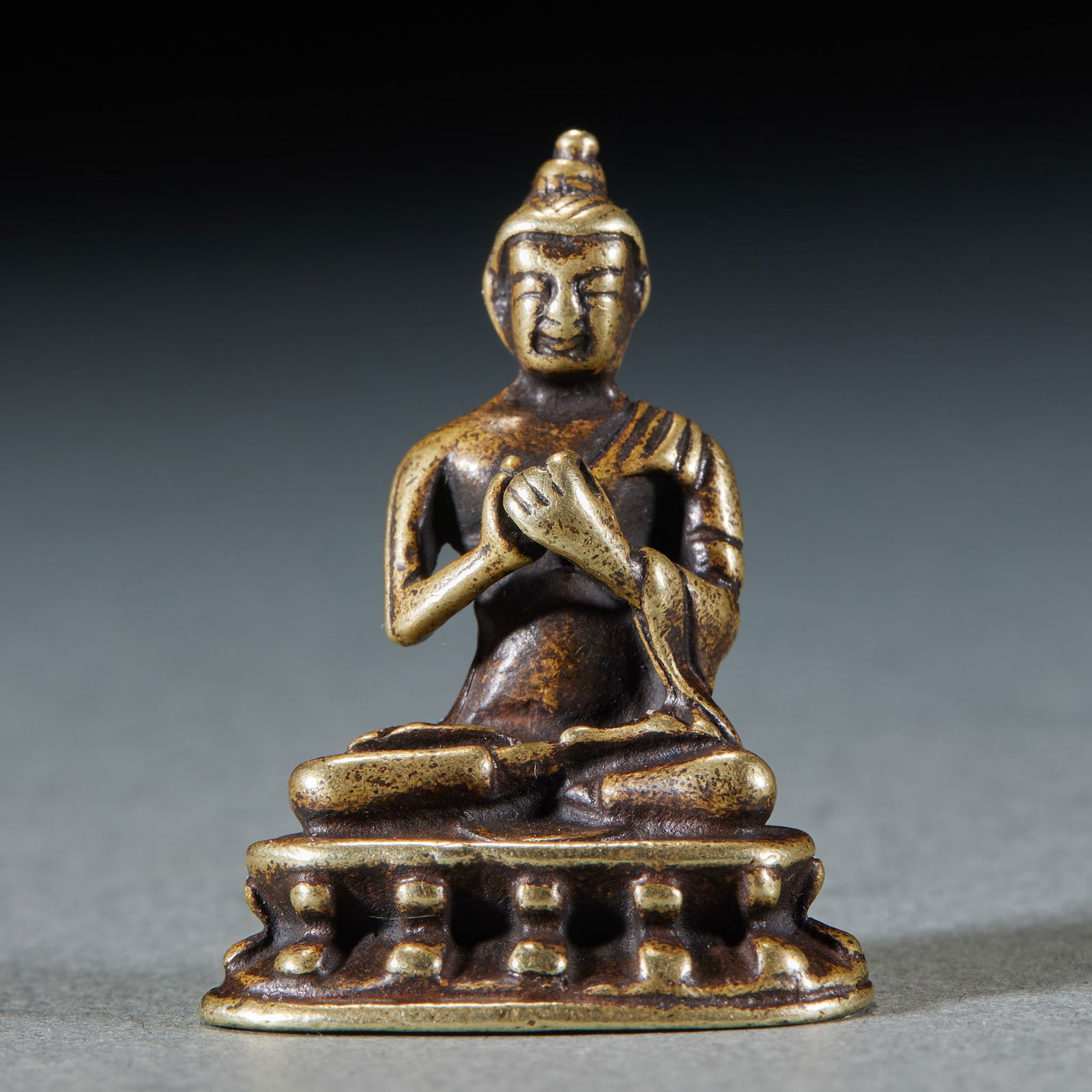 Bronze Miniature Sakyamuni Buddha Statue (1 of 6)
