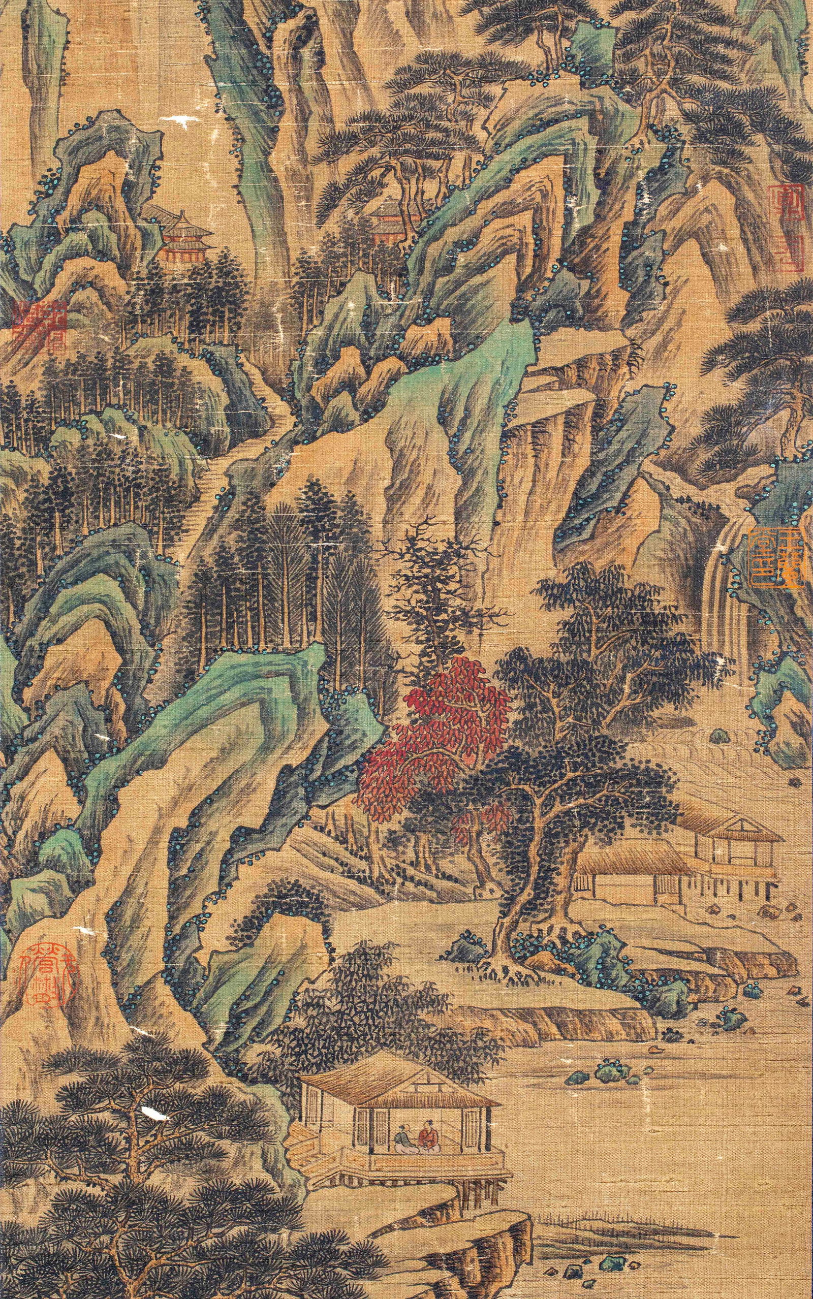 Wang Ximeng, Four-Panel Landscape Screen - 10
