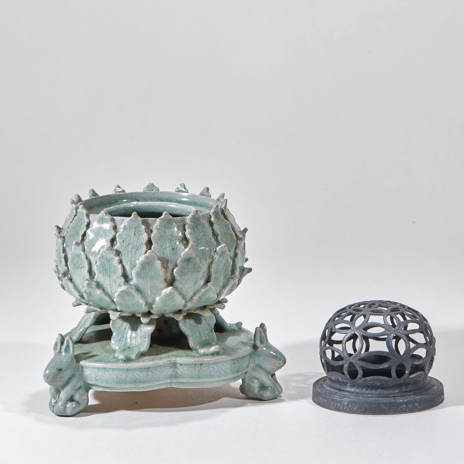 Koryo Celadon Rabbit Censer - 7