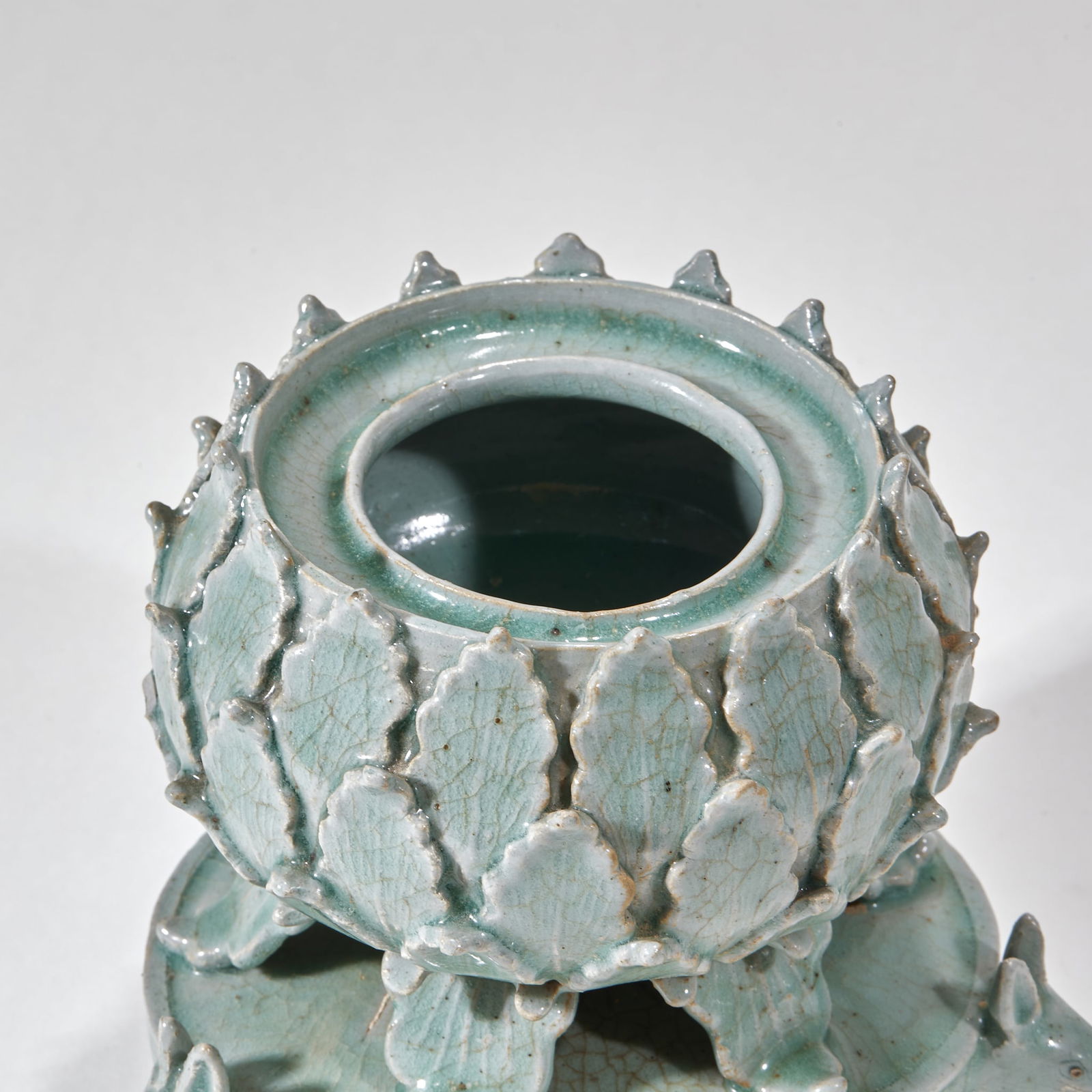 Koryo Celadon Rabbit Censer - 8