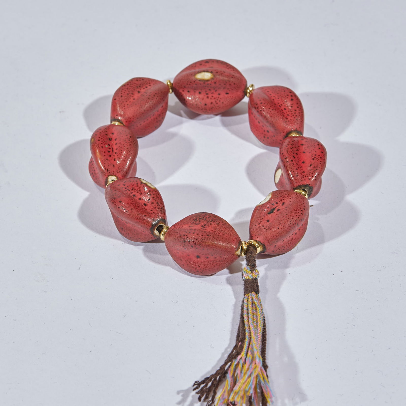 Burgundy Beaded Bracelet (1 of 7)