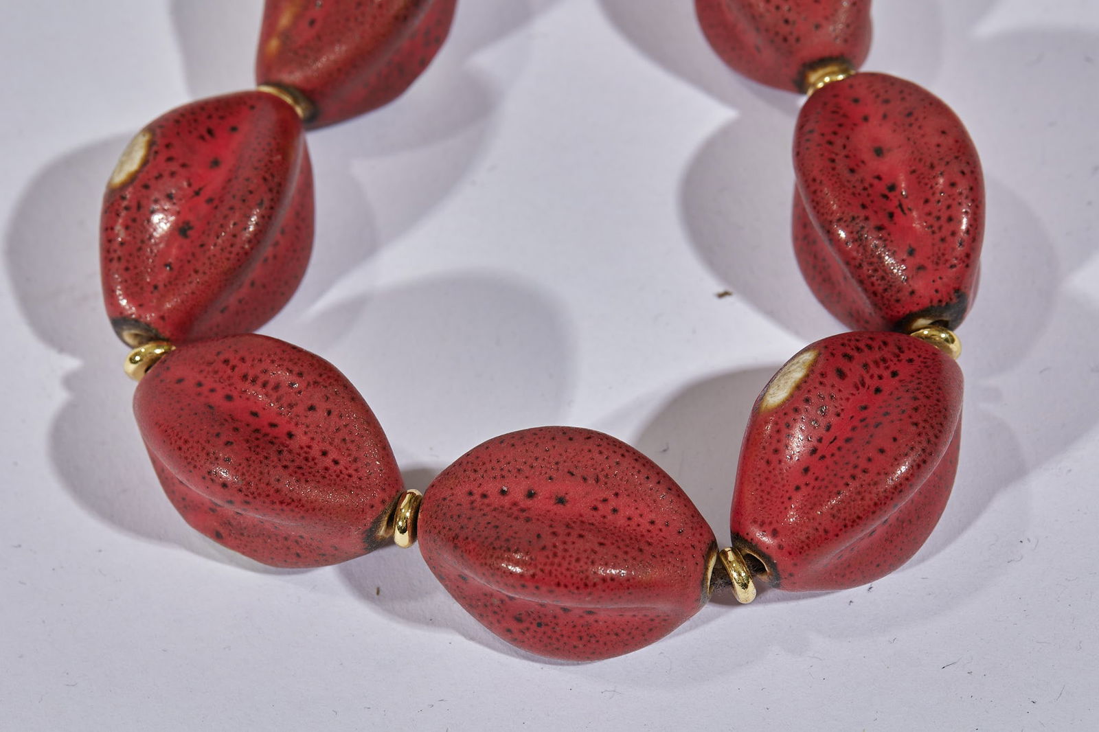 Burgundy Beaded Bracelet - 6