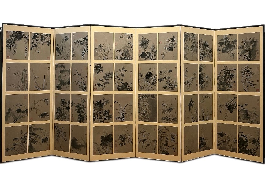 Xu Wei, Forty-Eight Scenes: A 48-scene work by Xu Wei, 24 cm long, 35 cm wide and 48 cm high.