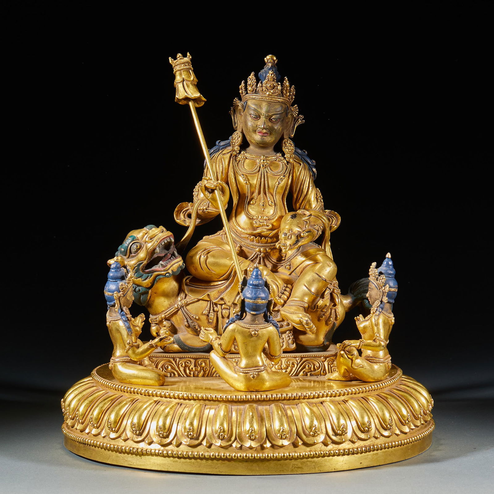 God of Wealth Mandala, Marked Made in the Yongle Reign of the Great Ming Dynasty: Ming Dynasty Yongle period, God of Wealth, mandala, measuring 33cm in height and 29.5cm in diameter.