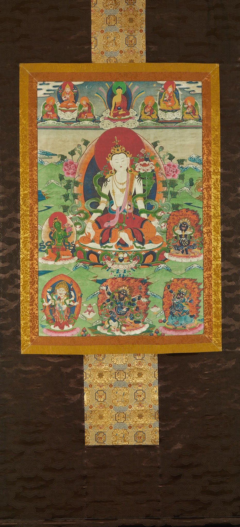 Tara Thangka: A Thangka of the Goddess of Mercy, 165 cm high and 75 cm wide.