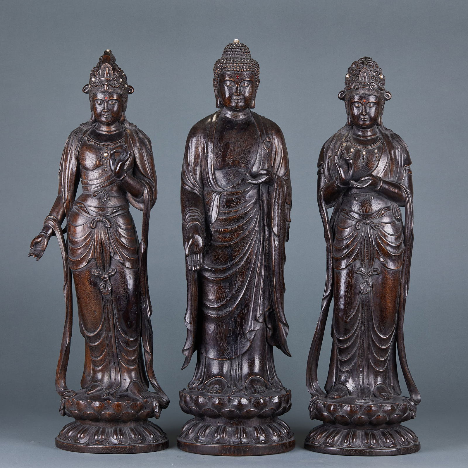 Eaglewood Statues of the Three Buddhas of Time (1 of 14)