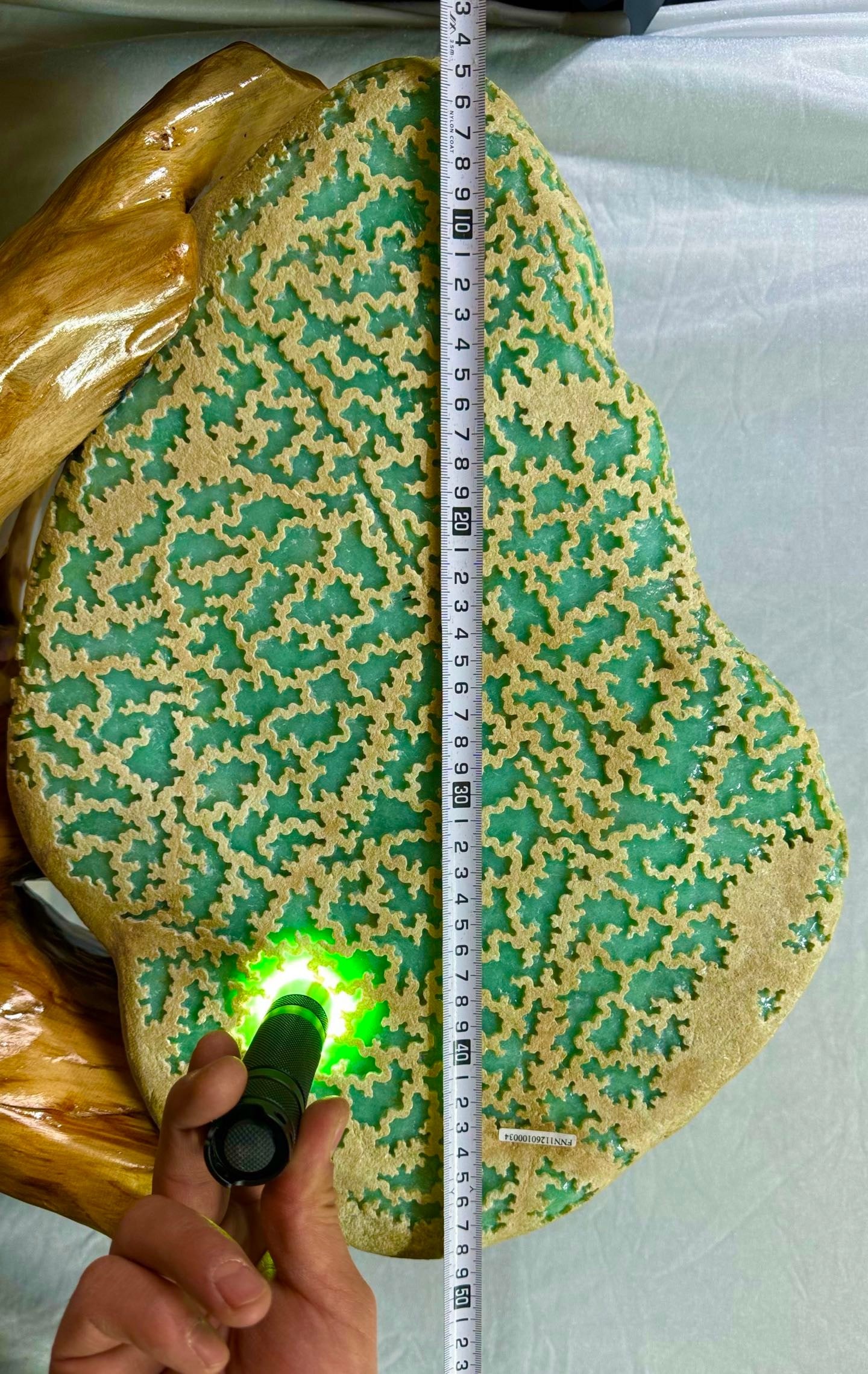 A-grade full green jadeite rough stone - 7