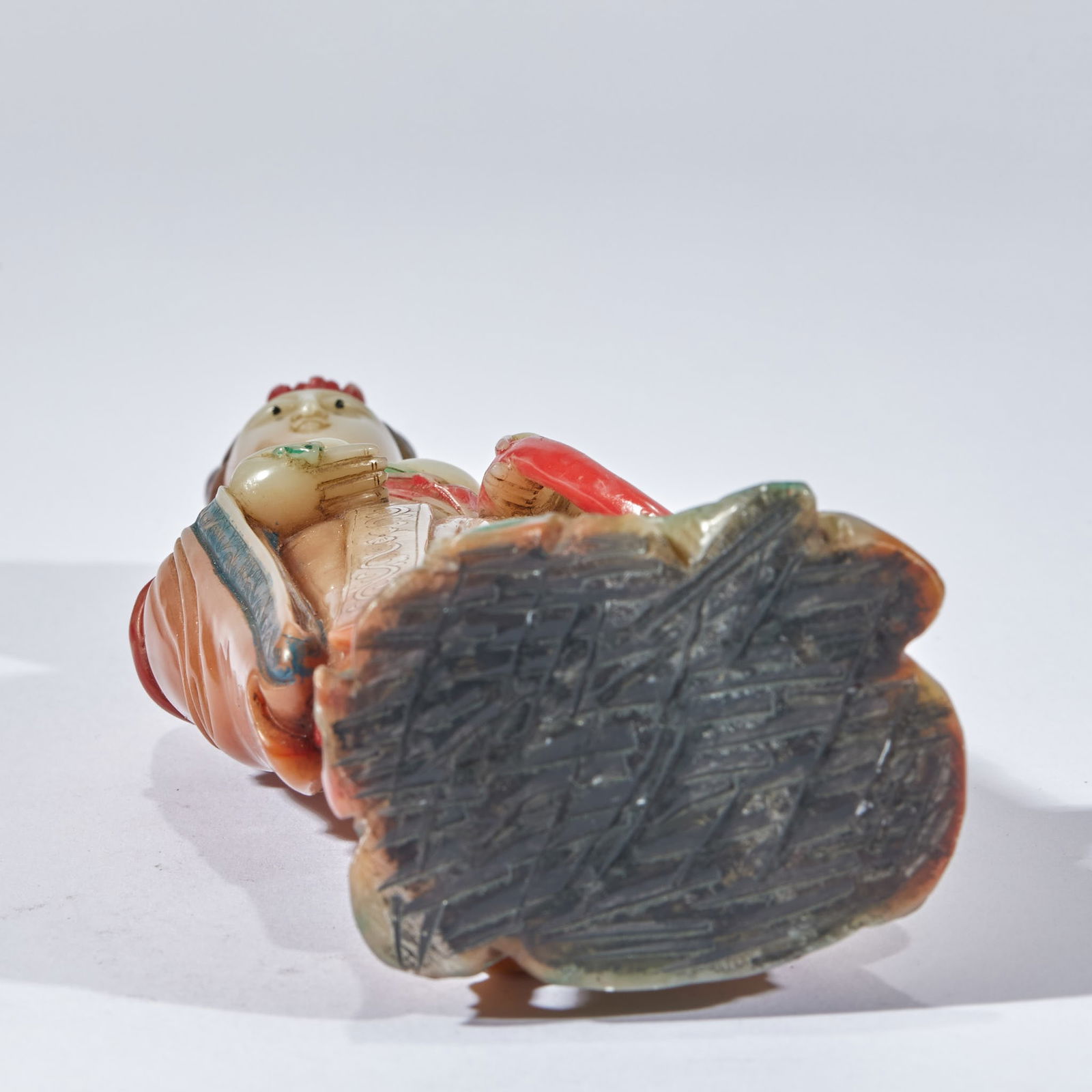 Shoushan stone "Meng Gu Offering Longevity" - 2