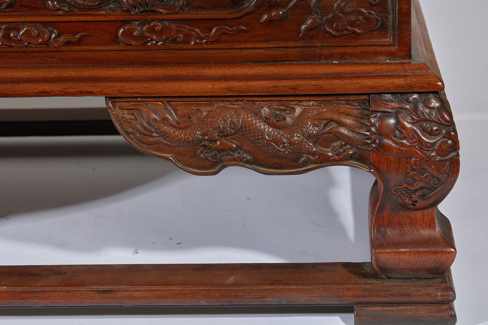 Huanghuali Box with Dragon Pattern - 9