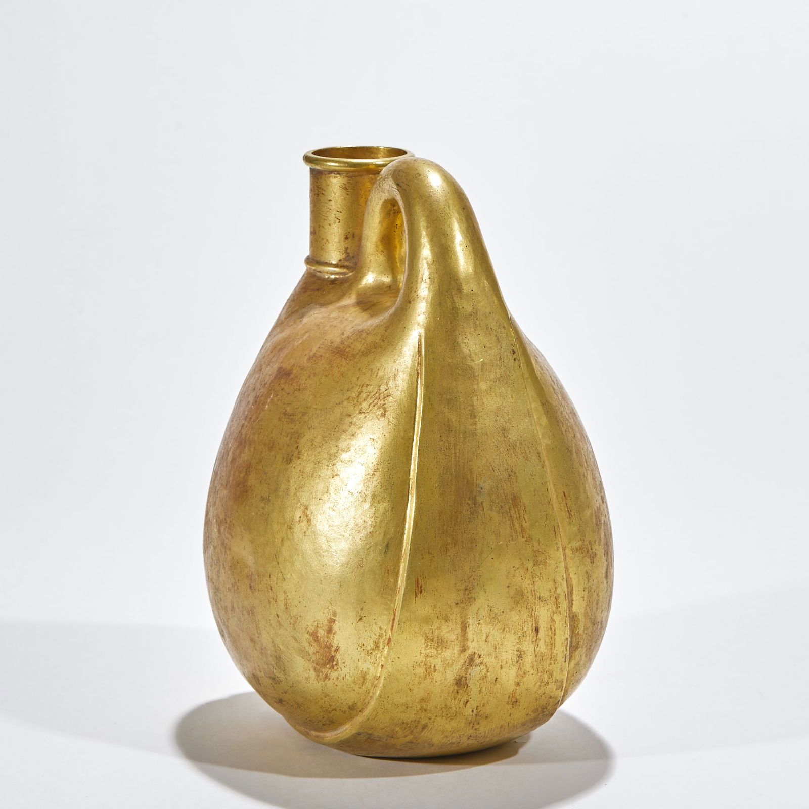 Gold Leather-shaped Flask - 3
