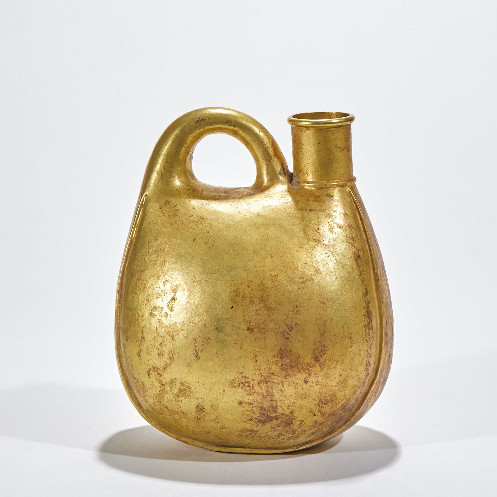 Gold Leather-shaped Flask - 4