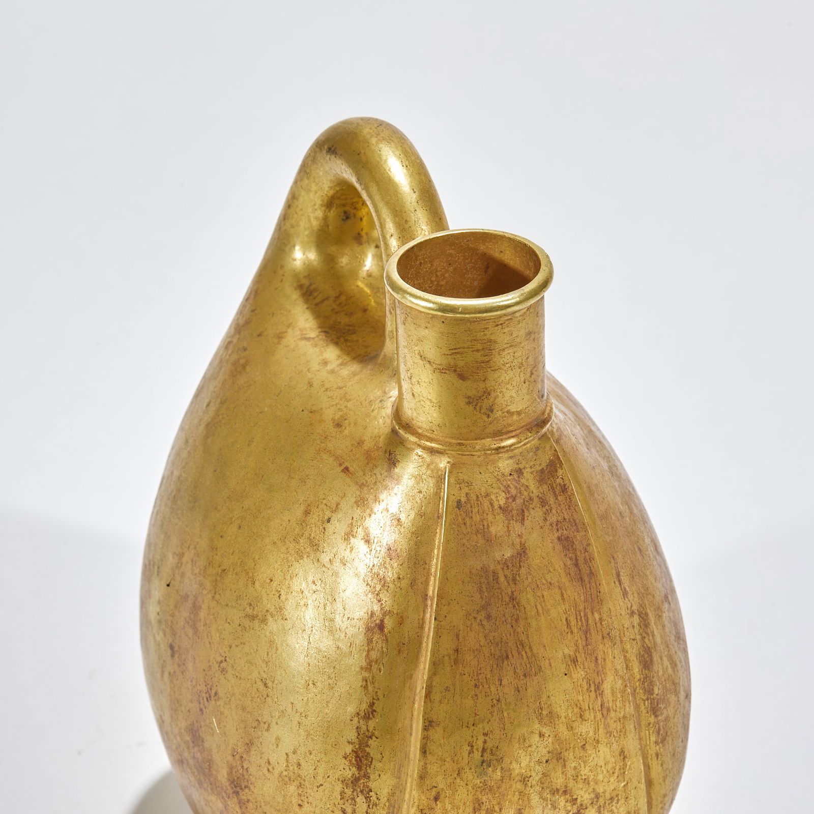 Gold Leather-shaped Flask - 6