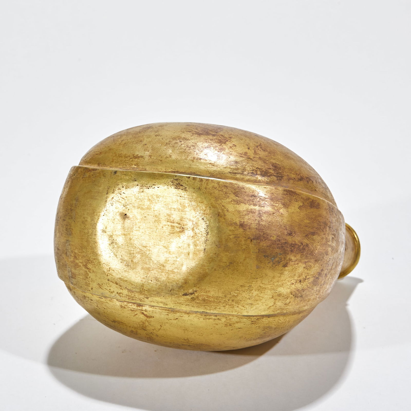 Gold Leather-shaped Flask - 7