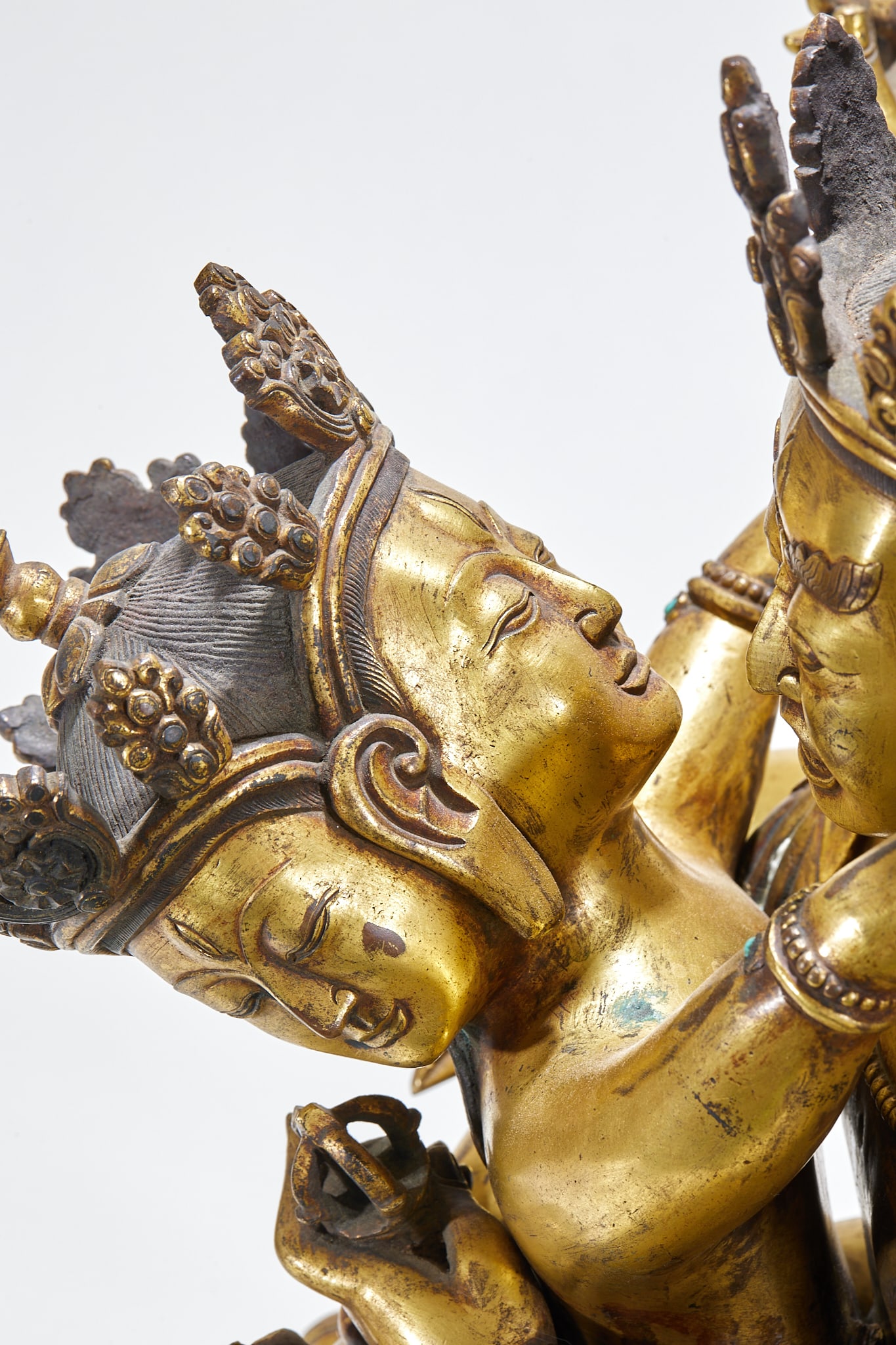 Gilded Bronze Hevajra Statue - 10
