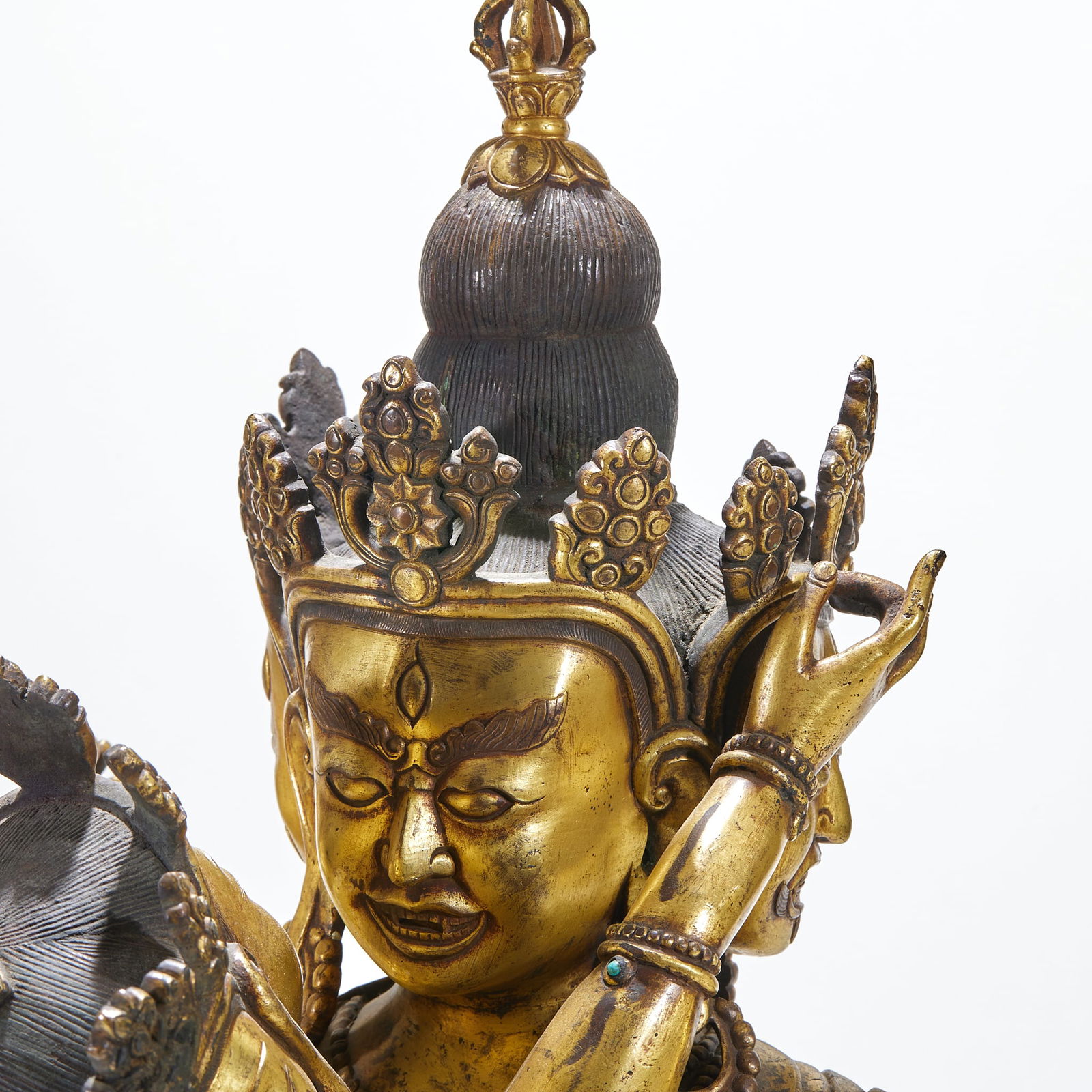 Gilded Bronze Hevajra Statue - 5