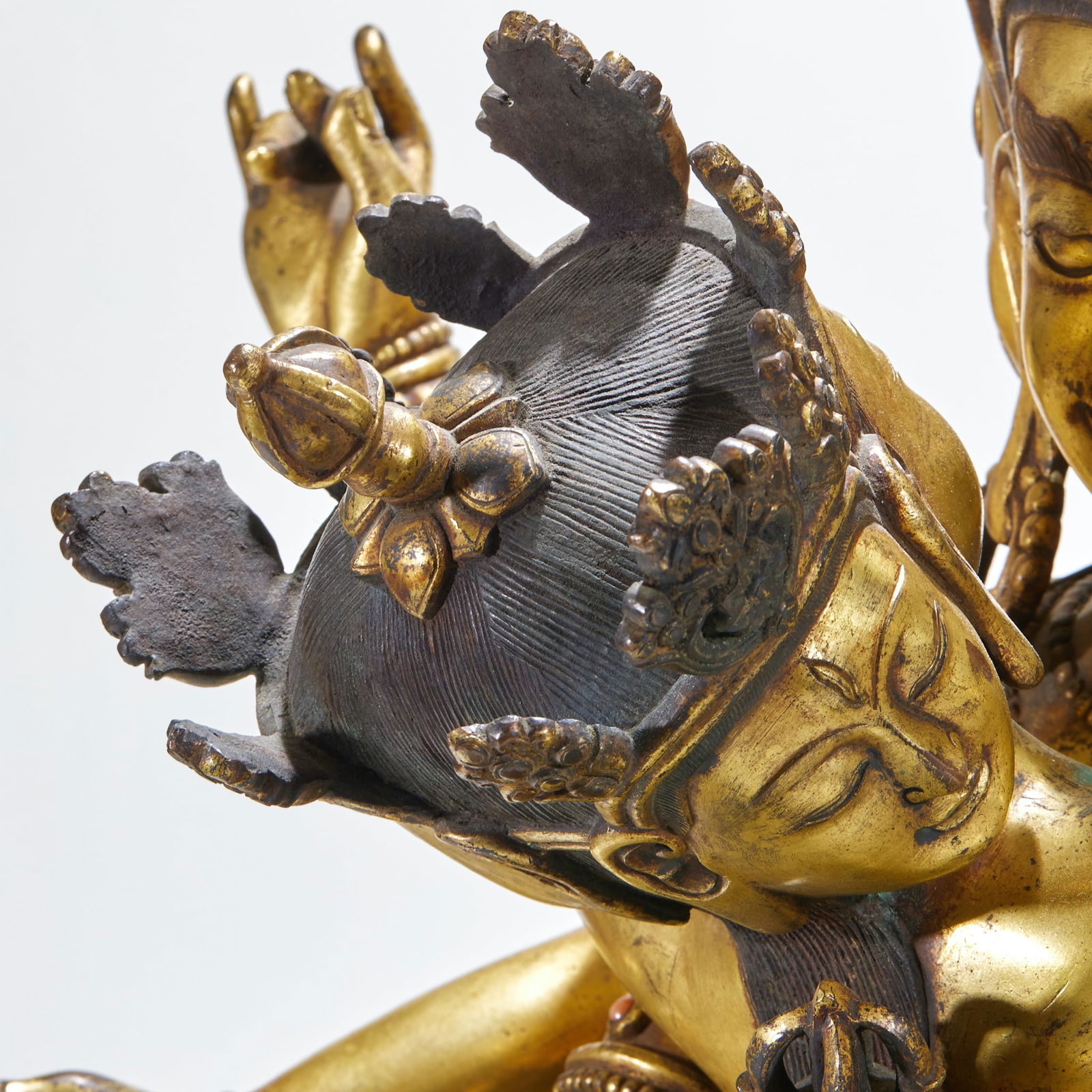 Gilded Bronze Hevajra Statue - 6