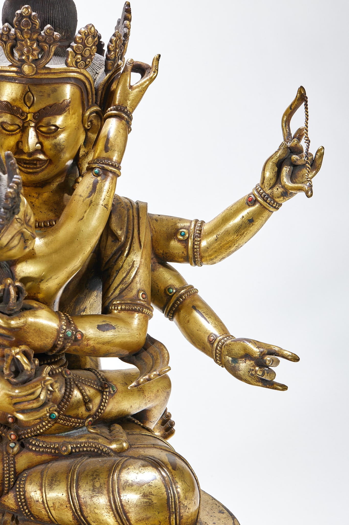 Gilded Bronze Hevajra Statue - 7