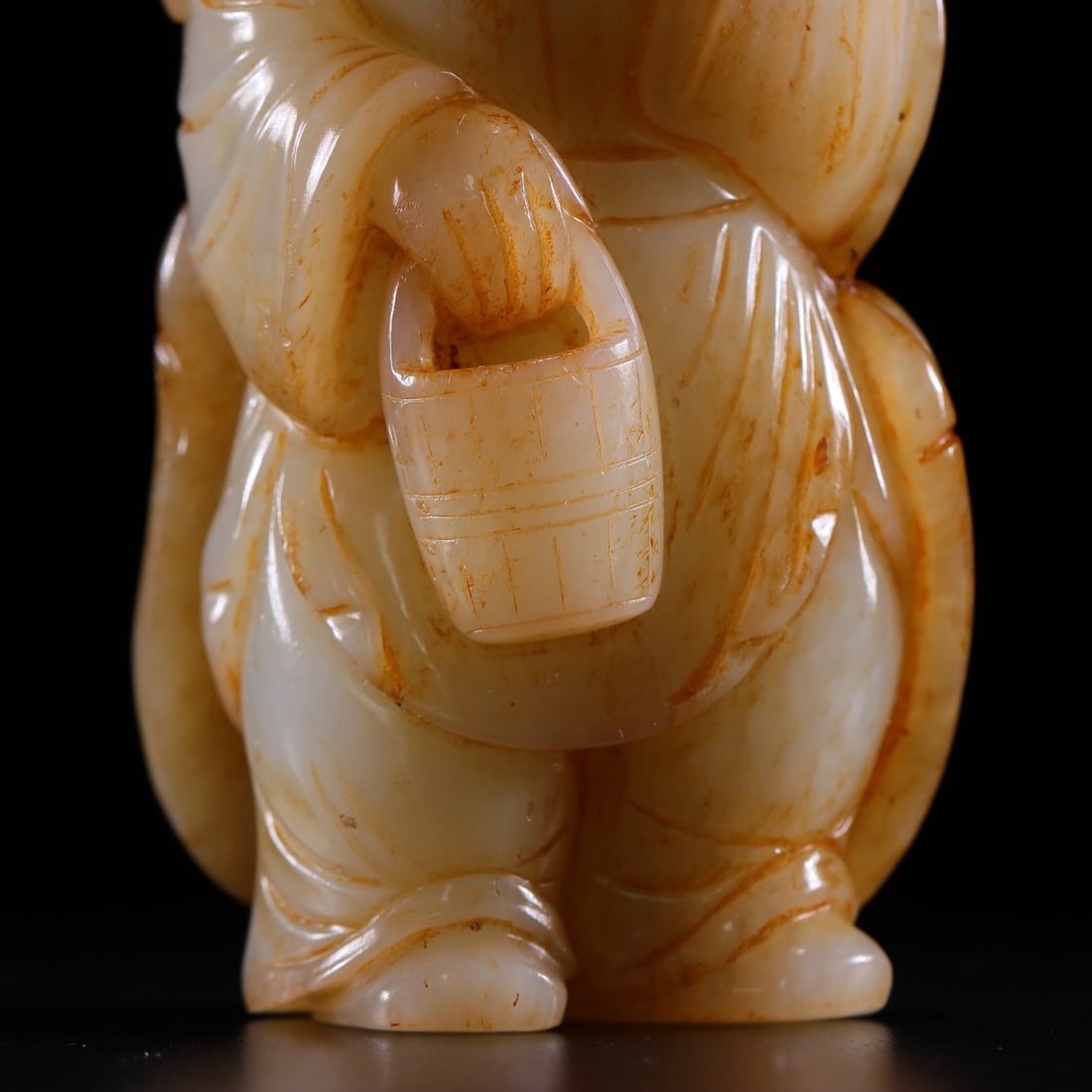 Hotan Jade Boy with Deer Hide - 8