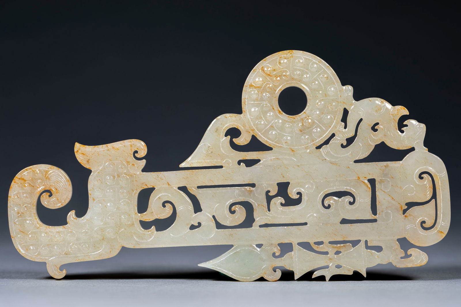 Openwork Jade Pendant with Phoenix and Cloud Patterns - 5