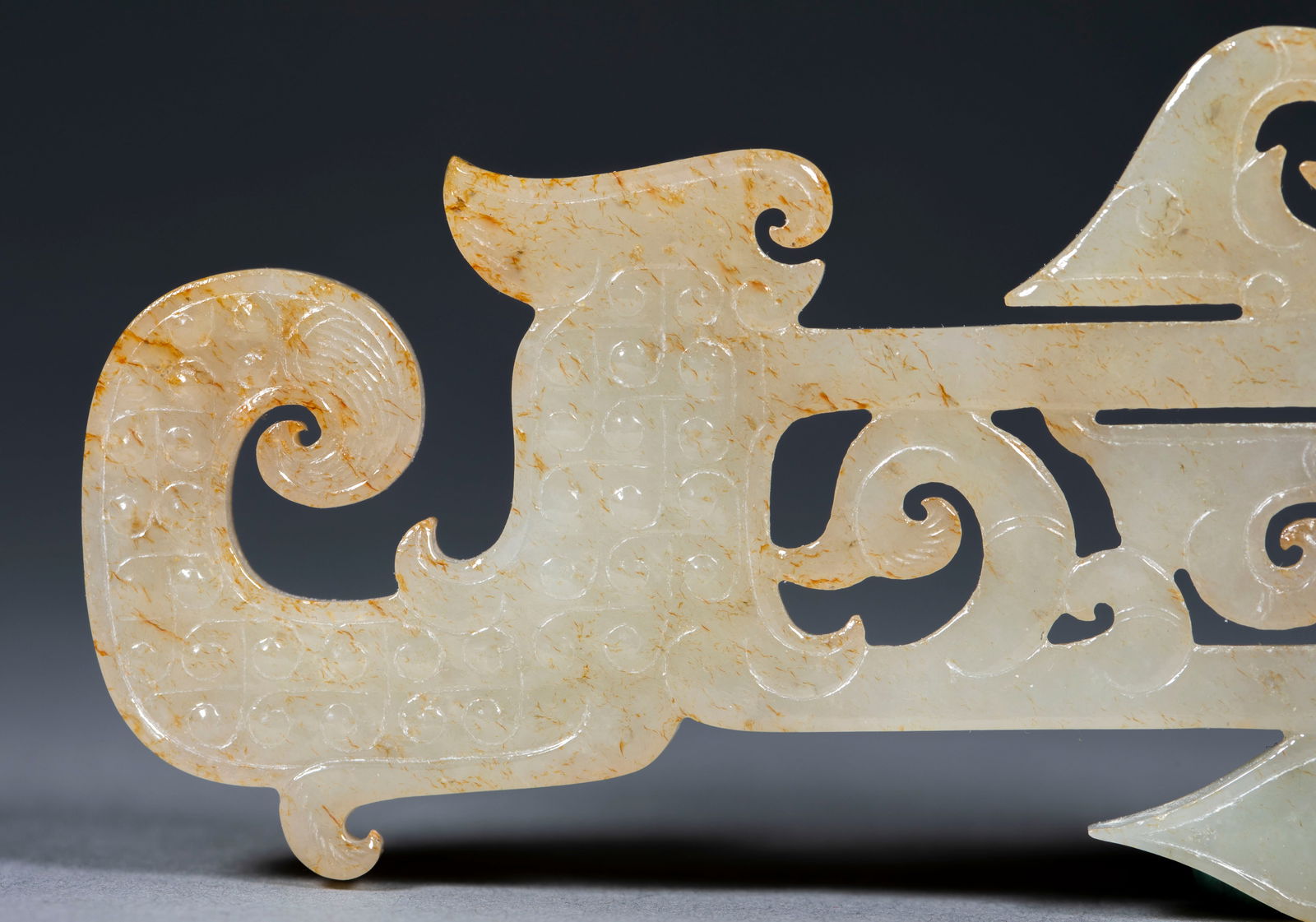 Openwork Jade Pendant with Phoenix and Cloud Patterns - 6