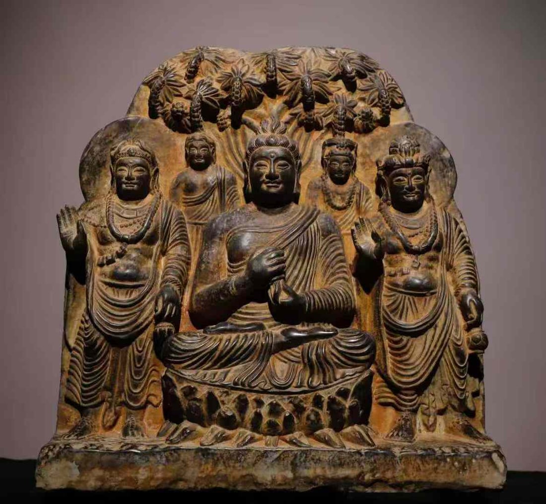 Gandhara Relief Buddha Statue (1 of 9)