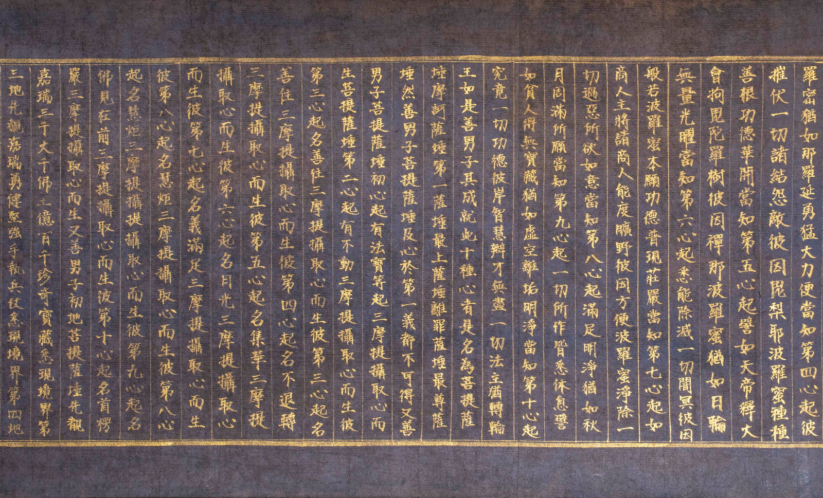 Gold-painted Buddhist Scripture The Ten Grounds Sutra - 11