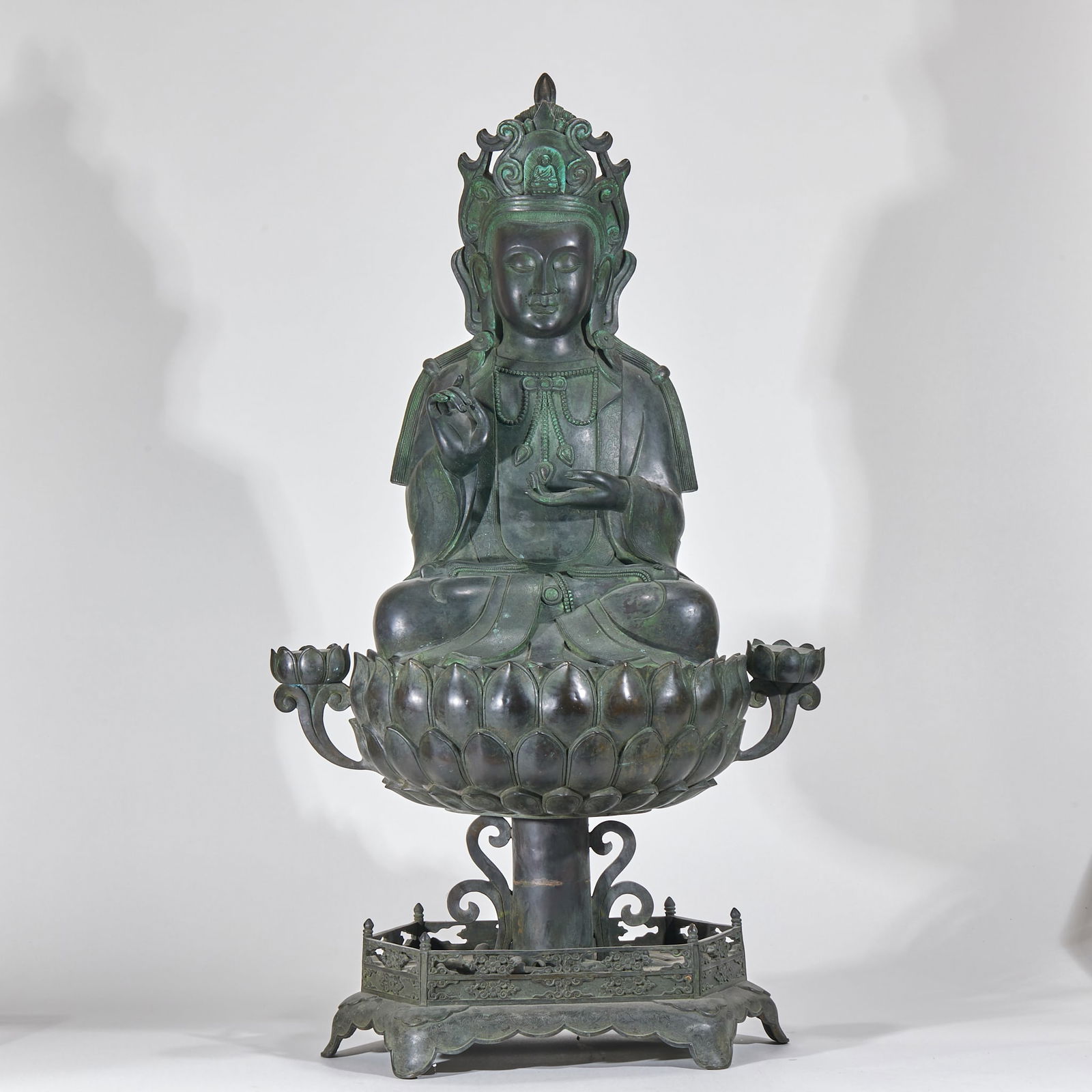 Statue of Lotus Guanyin, Pre-Ming Dynasty (1 of 15)
