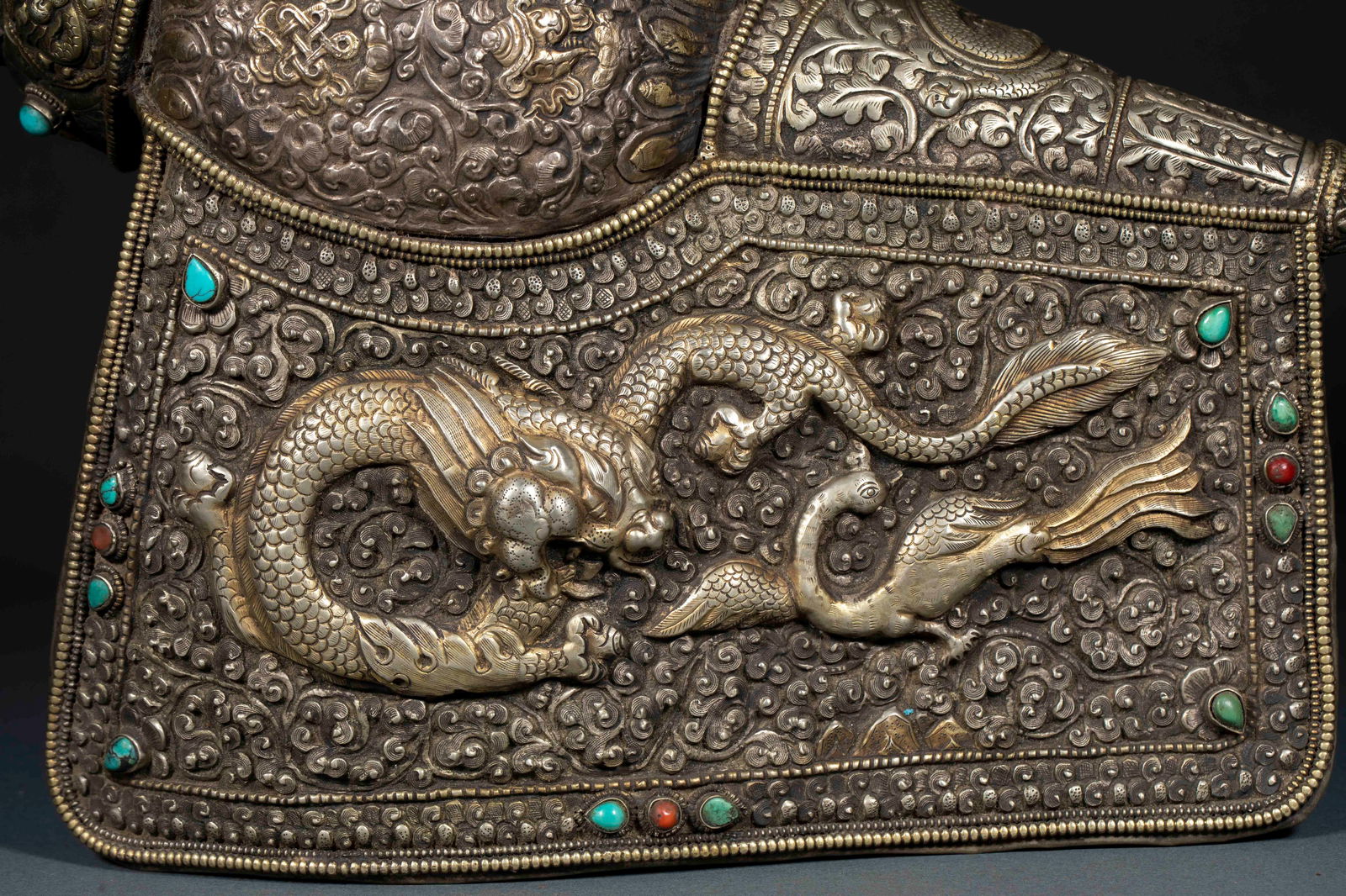 Tibetan Silver Conch Shell - 10