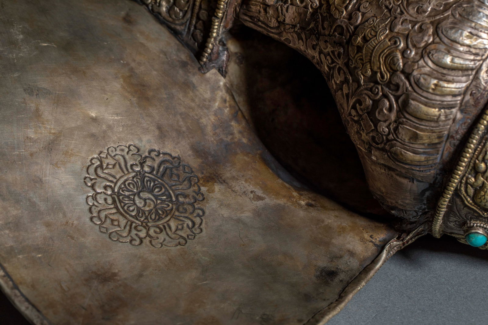 Tibetan Silver Conch Shell - 5