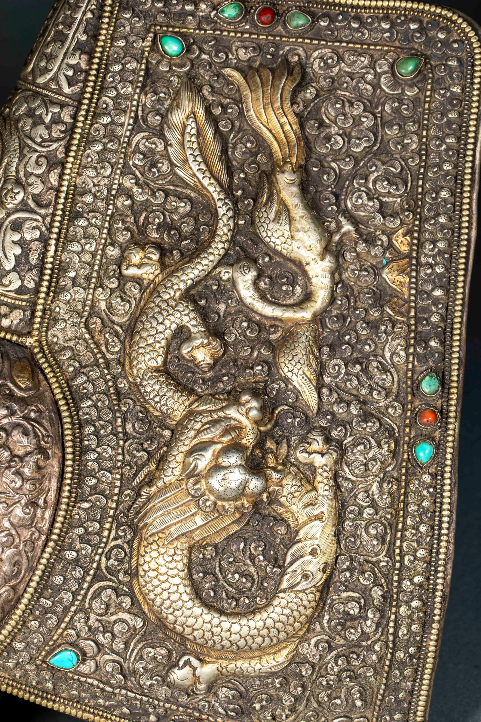 Tibetan Silver Conch Shell - 7