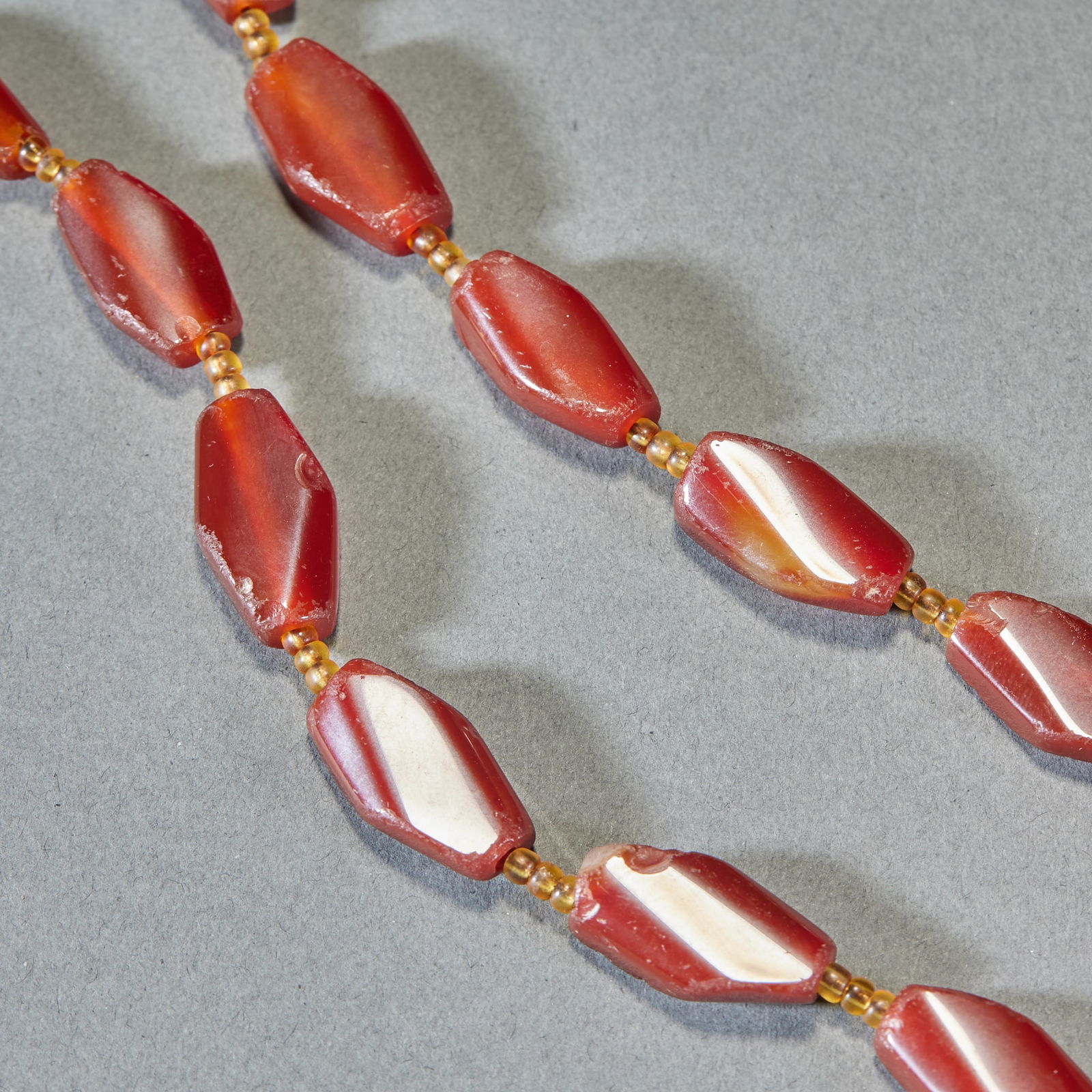 Faceted Agate Bead Strand - 3