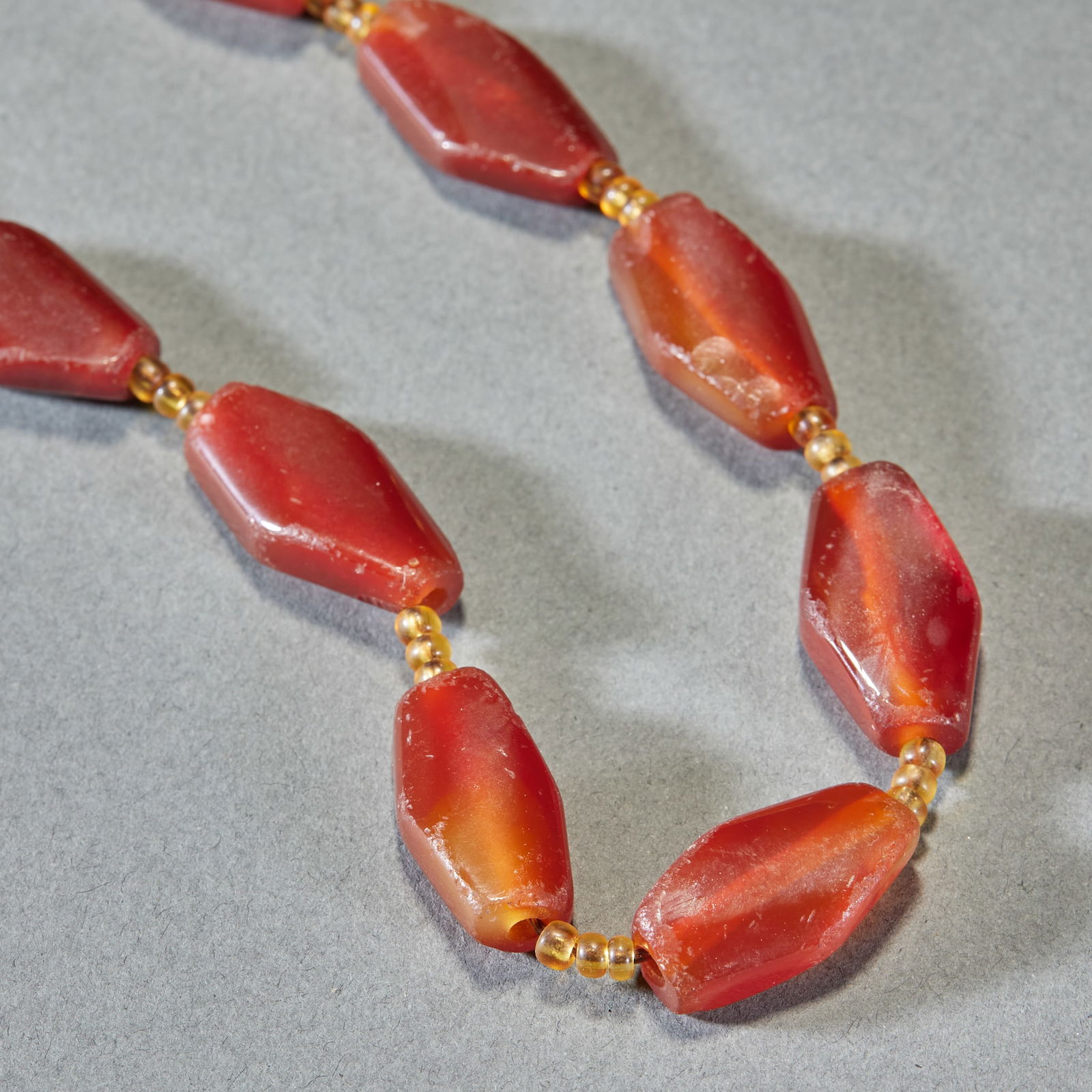 Faceted Agate Bead Strand - 4