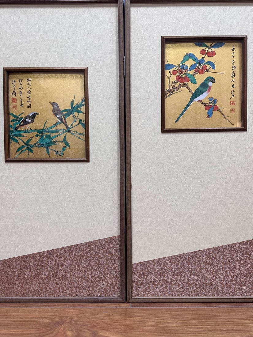 Zhang Daqian Double Folding Screen - 3