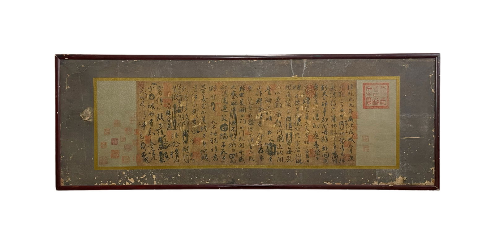 Yan Zhenqing "Draft for a Eulogy to My Nephew": Yan Zhenqing "Draft for a Nephew", Length 118cm, Width 42cm. A representative running script work by Tang Dynasty calligraphy master Yan Zhenqing (709–785), known as the "Second Best Running Script