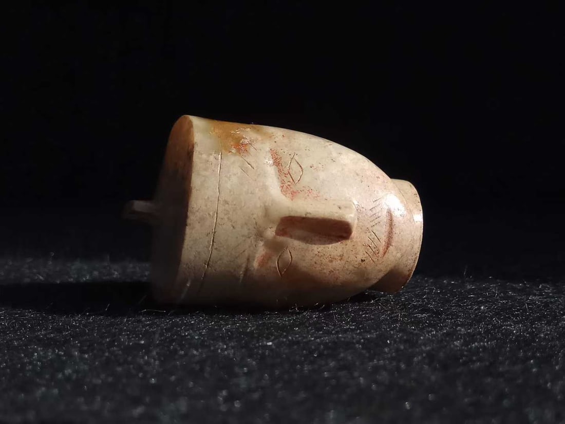 Hetian Jade Human Head Pendant - 3