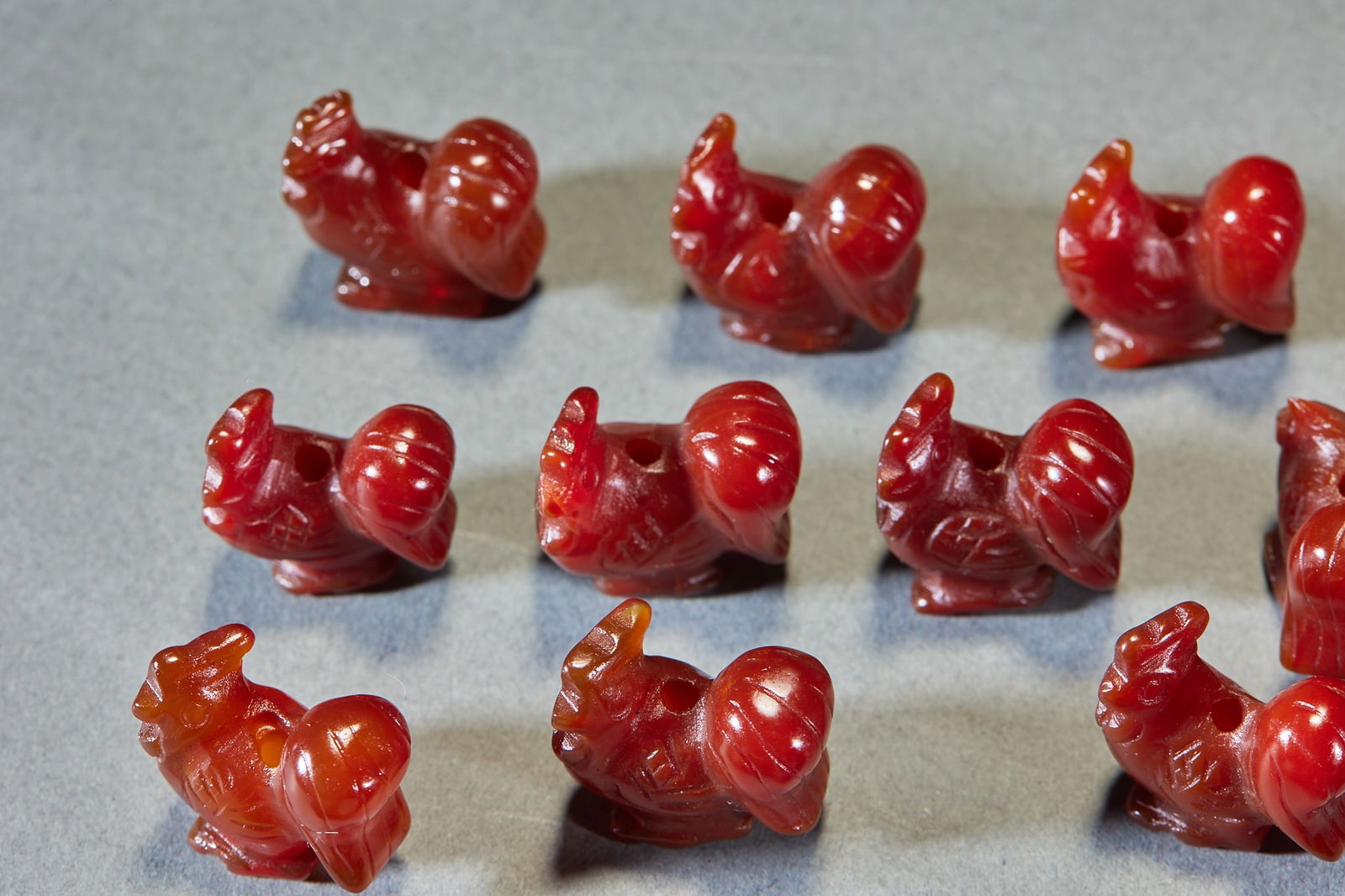 Twenty Agate Animal Beads - 2