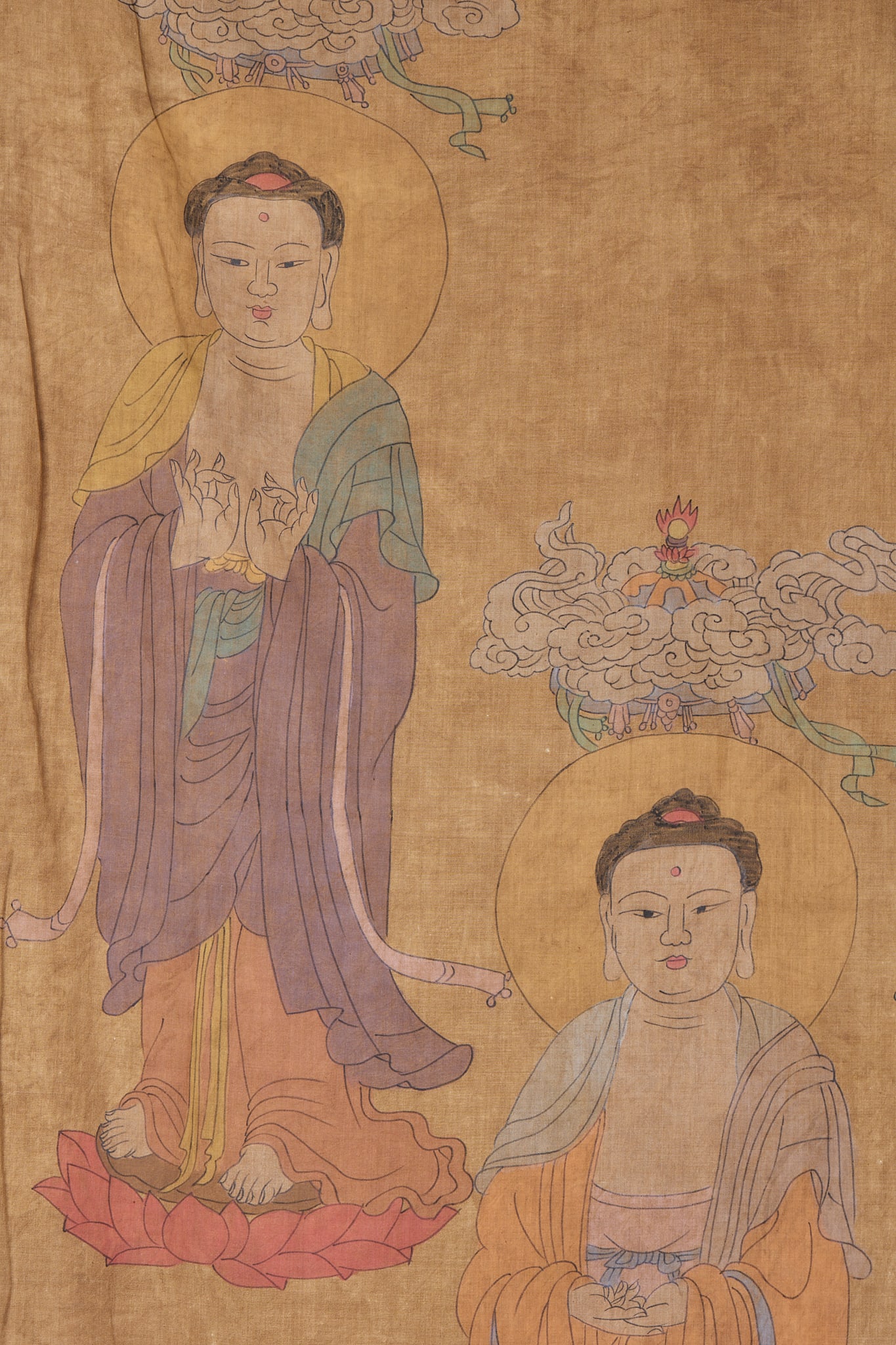 Khitan Script Five Dhyani Buddhas Streamer - 2