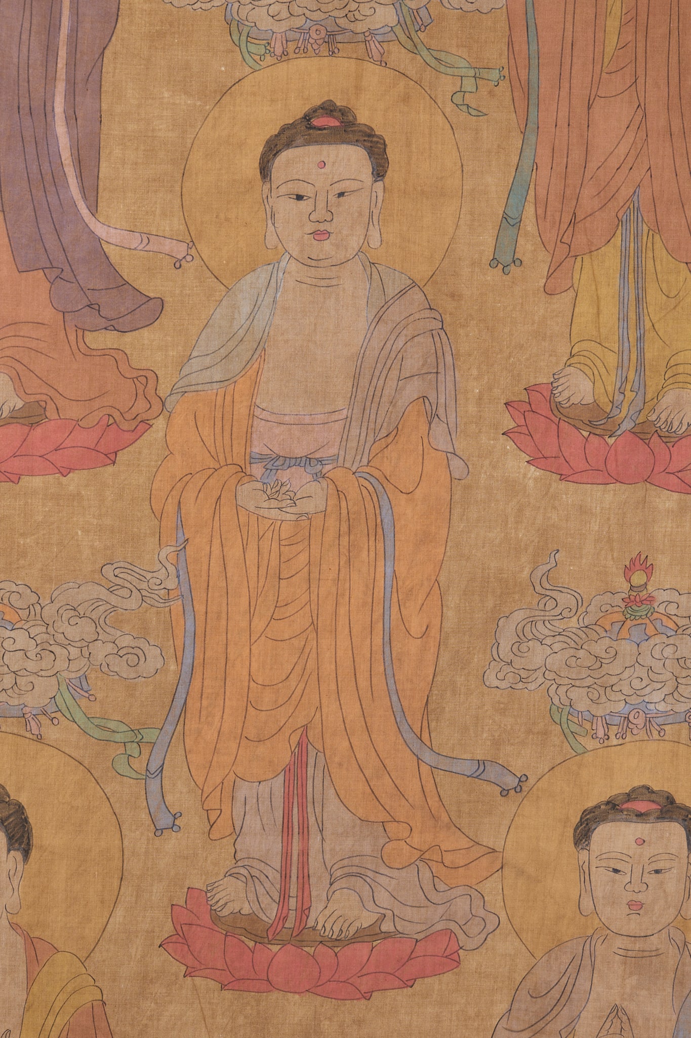 Khitan Script Five Dhyani Buddhas Streamer - 3