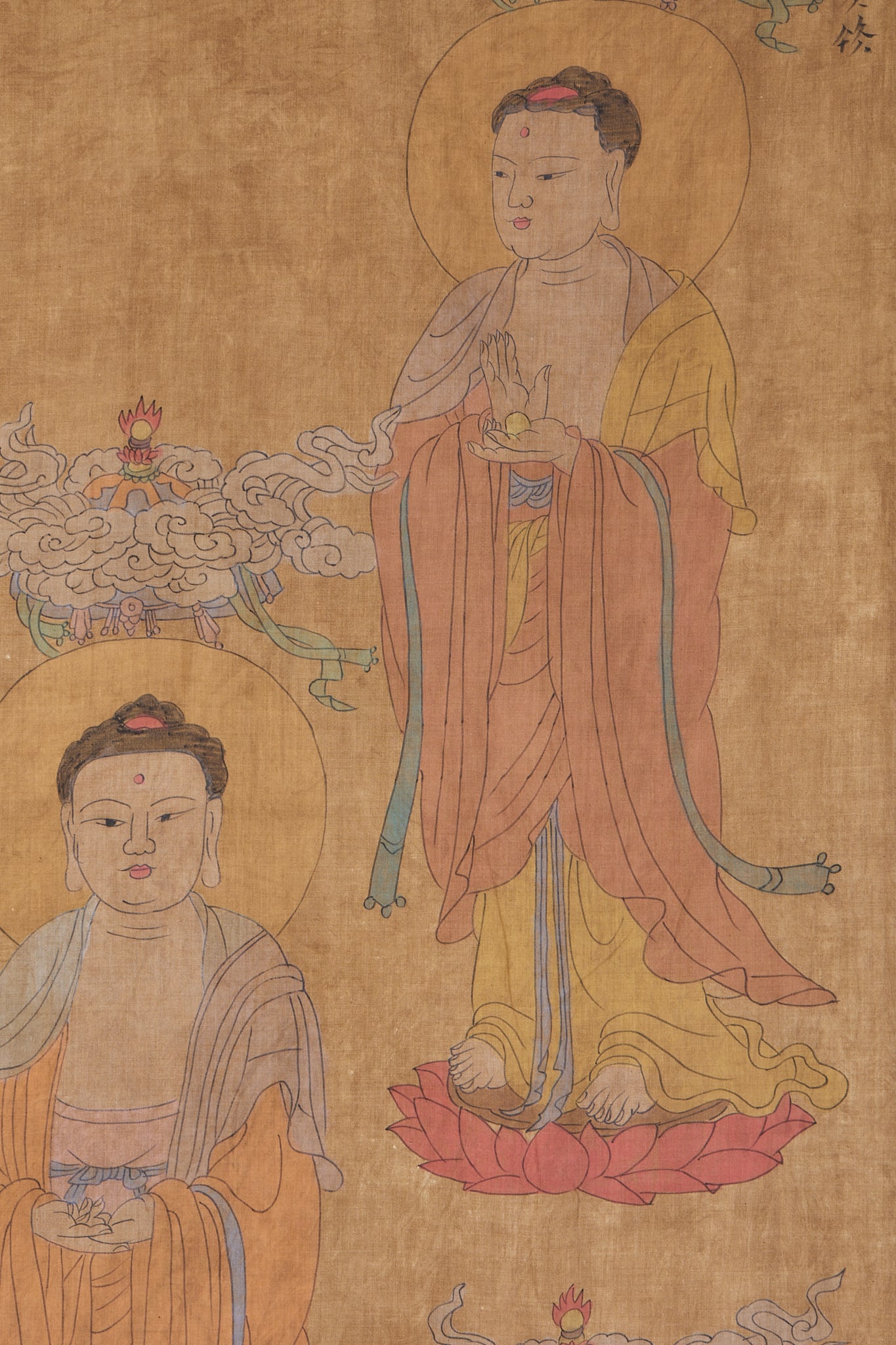 Khitan Script Five Dhyani Buddhas Streamer - 4