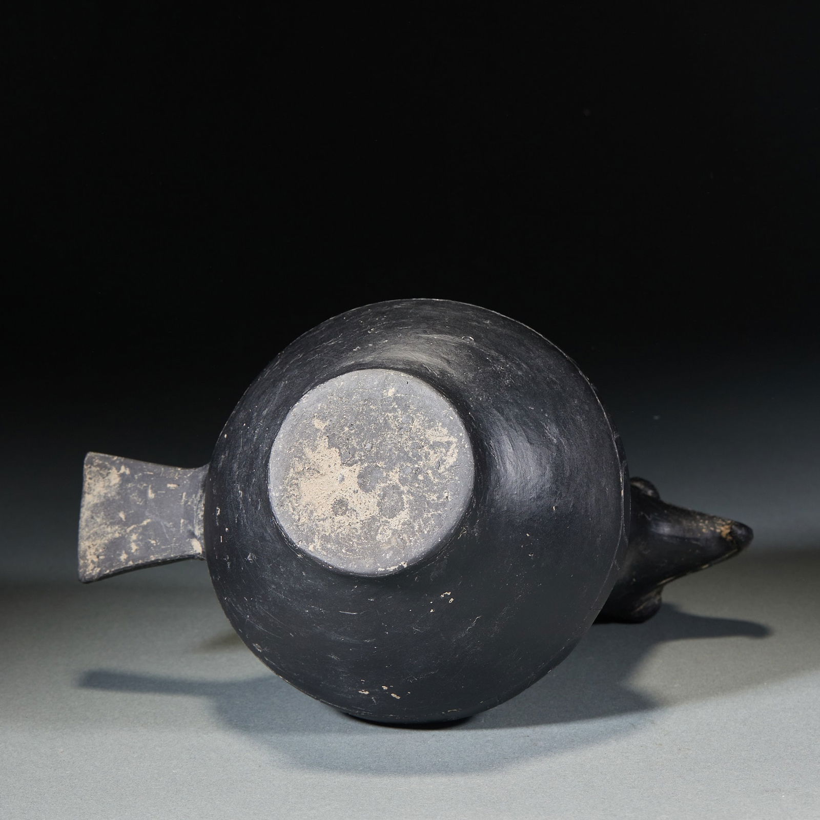 Black Pottery Phoenix Head Ewer - 3