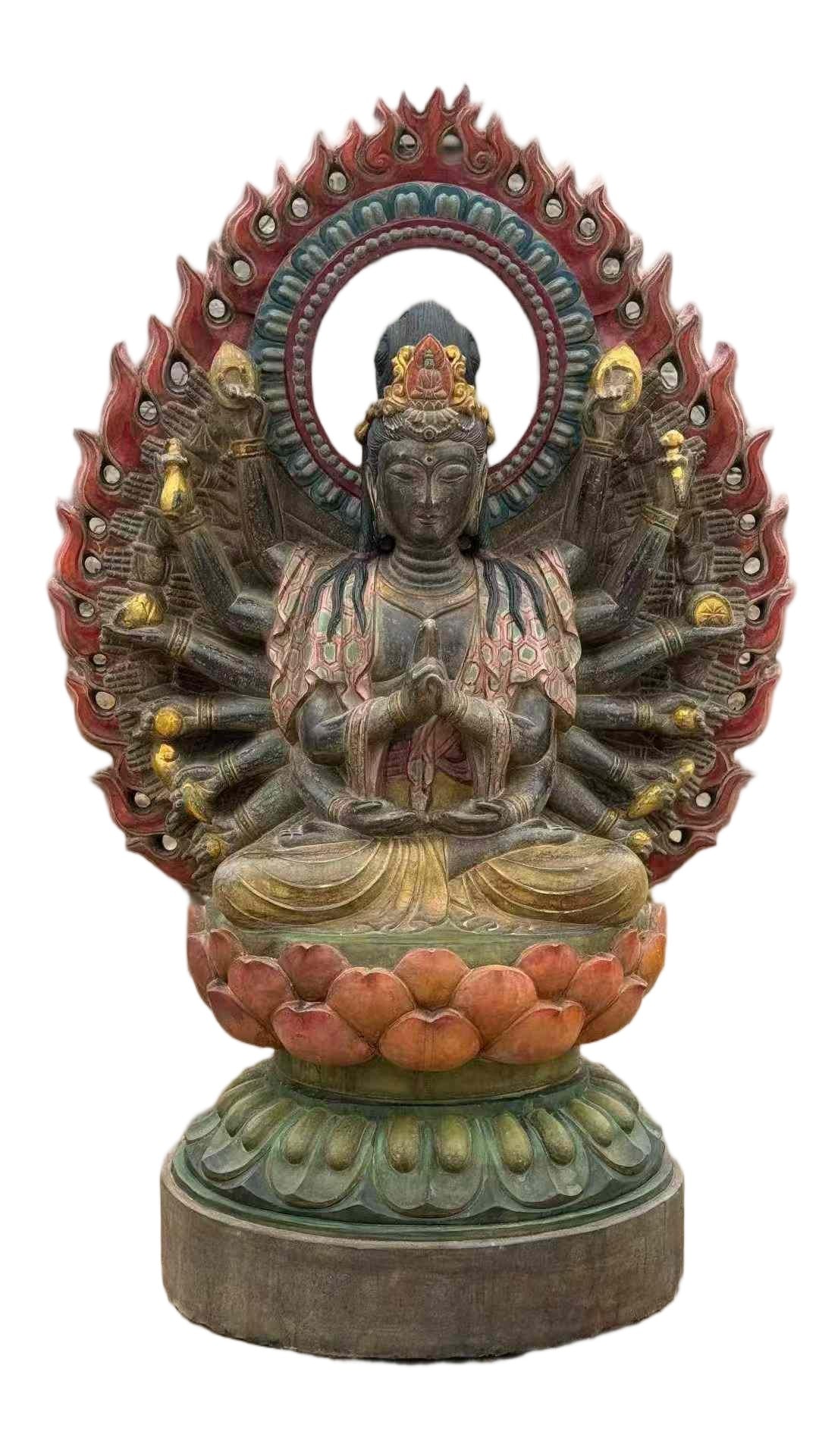 Bluestone Thousand-Armed Guanyin (1 of 9)