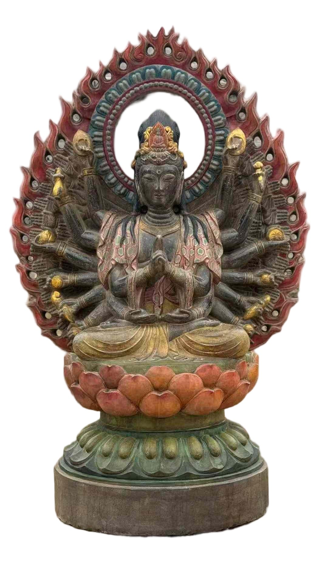Bluestone Thousand-Armed Guanyin - 2