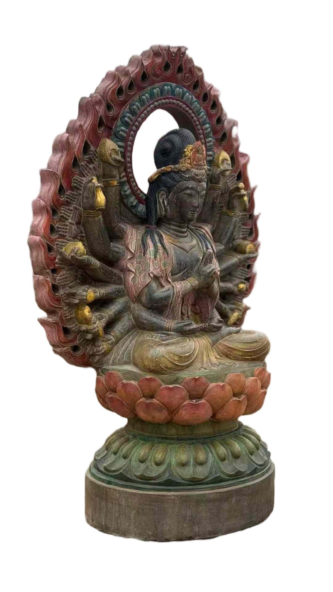 Bluestone Thousand-Armed Guanyin - 4