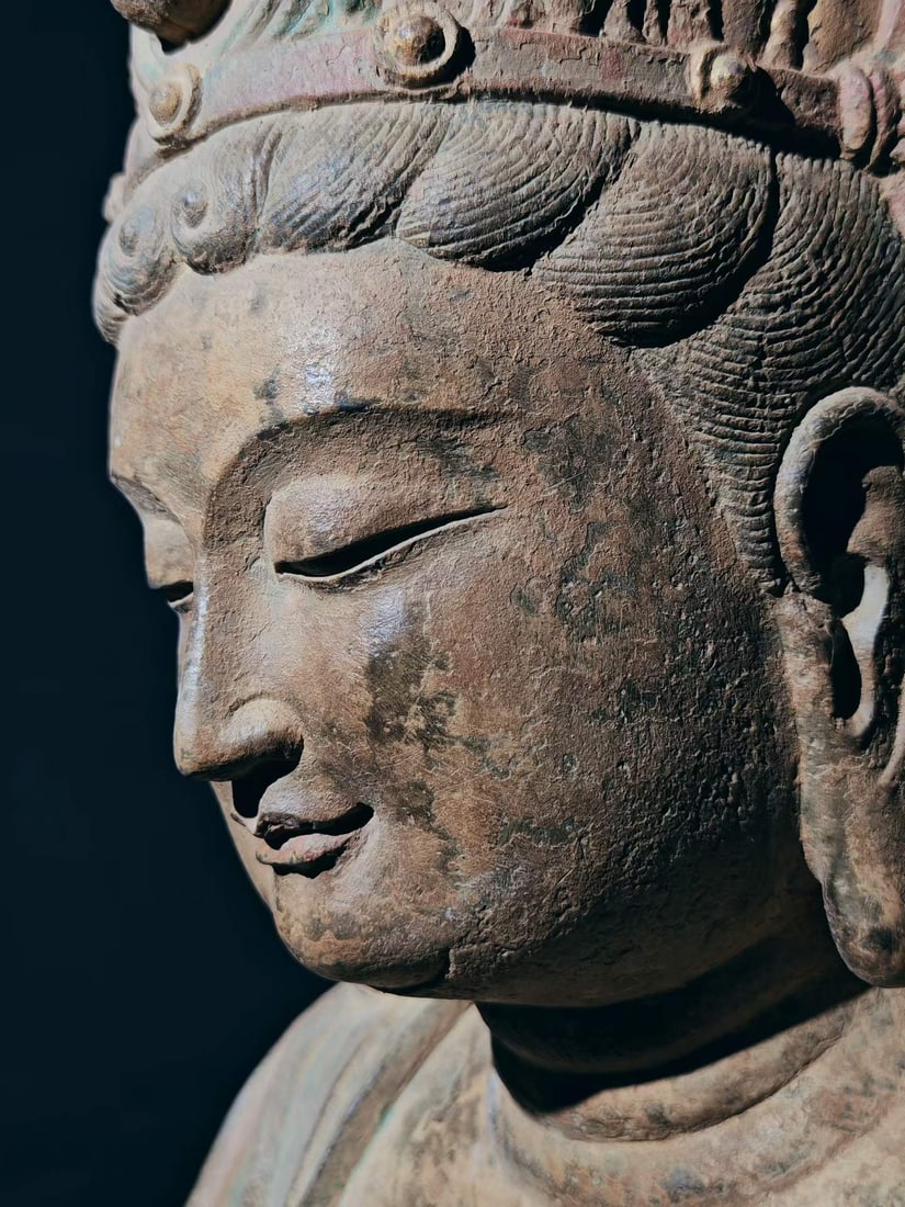 Bluestone Bodhisattva Statue - 2