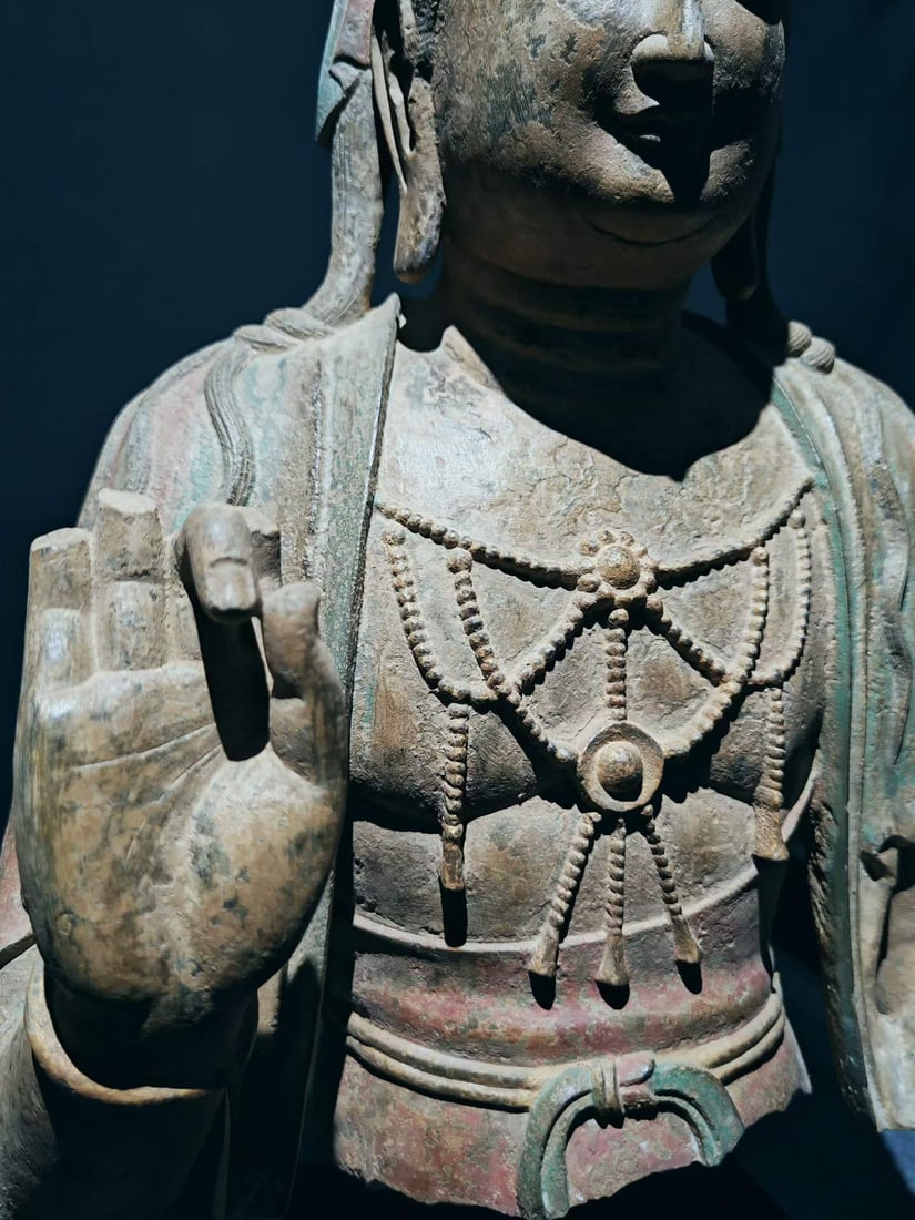 Bluestone Bodhisattva Statue - 3