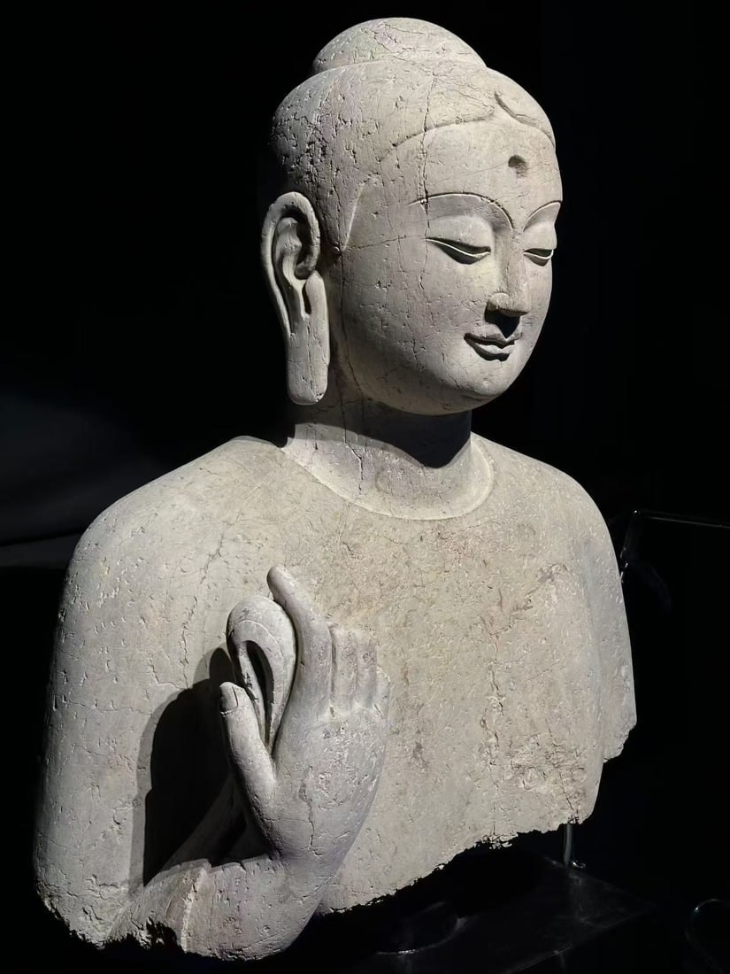 Bluestone Buddha Statue - 2