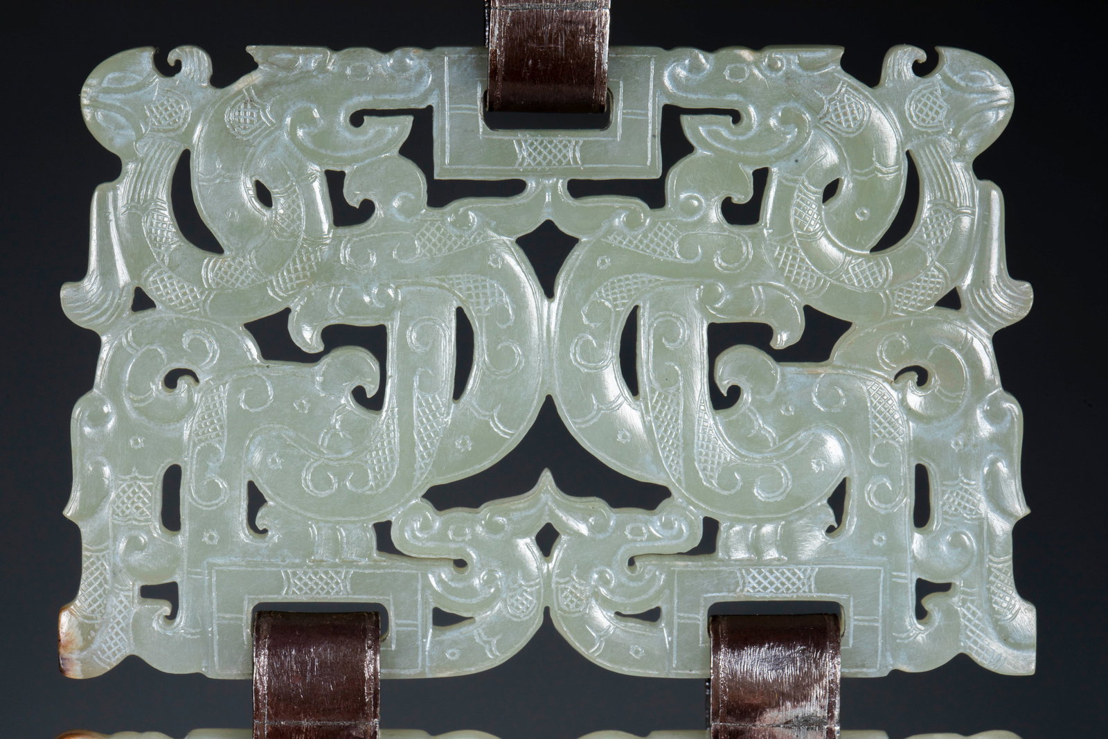 Openwork Pendant with Coiled Dragon Pattern - 2